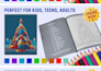 create mystery mosaic color by number book for adults